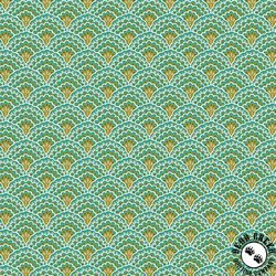 Andover Fabrics Luxe Scallop Green