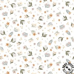 Windham Fabrics Petal and Purr Petal Pickings White Windham Fabrics Petal and Purr Petal Pickings White