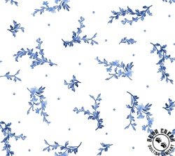 Maywood Studio Blue Belle Tossed White Maywood Studio Blue Belle Tossed White