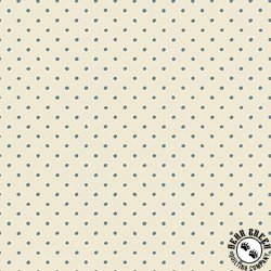 Maywood Studio Cottage Flowers Dot Cream/Blue