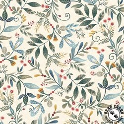 Henry Glass Norwegian Forest Foliage Cream Henry Glass Norwegian Forest Foliage Cream