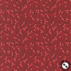 Moda Berry And Pine Needles Cranberry Moda Berry And Pine Needles Cranberry