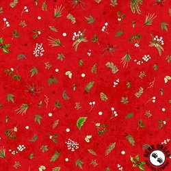 Maywood Studio Winter Wreaths Tiny Greenery Red Maywood Studio Winter Wreaths Tiny Greenery Red