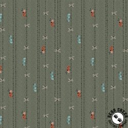 Henry Glass Love Bugs Bug Stripe Green