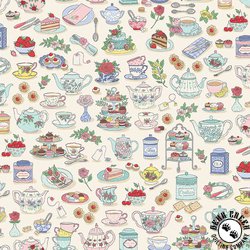 Andover Fabrics Afternoon Tea Time Cream