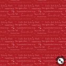 Riley Blake Designs To Grandmother's House Little Red Storybook Red