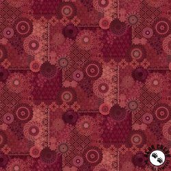 Maywood Studio Operetta Patchwork Maroon/Red Maywood Studio Operetta Patchwork Maroon/Red