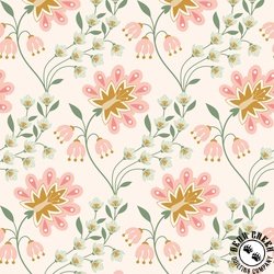 Cloud9 Fabrics Vintage Charm Cecilia Pink/Turquoise