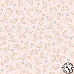 Maywood Studio Honey Bunny Rainbows Light Pink Maywood Studio Honey Bunny Rainbows Light Pink