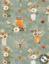 Wilmington Prints Harvest Blooms Harvest All Over Sage Wilmington Prints Harvest Blooms Harvest All Over Sage