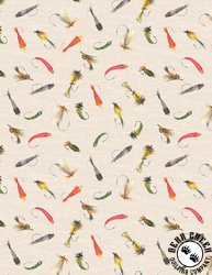 Wilmington Prints Gone Fishing Lure All Over Cream