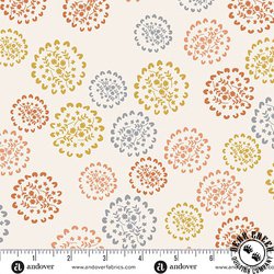 Andover Fabrics Conway Cottage Bunches Chalk