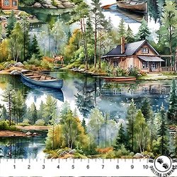 Northcott Lakeside Retreat Scenic Brown/Multi Northcott Lakeside Retreat Scenic Brown/Multi