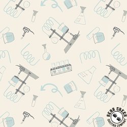 Blank Quilting Science Lab Test Tubes Ivory Blank Quilting Science Lab Test Tubes Ivory