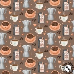 Clothworks Perfect Blend Coffee Shop Light Brown