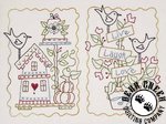 Live Laugh Love Free Embroidery Pattern by Lecien and Bird Brain Designs