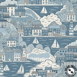Andover Fabrics Driftwood Cove Dark Blue Andover Fabrics Driftwood Cove Dark Blue