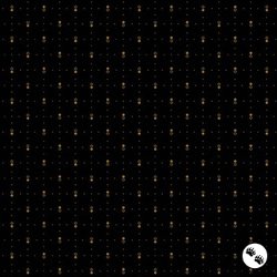 Andover Fabrics Espresso Circle and Dots Black