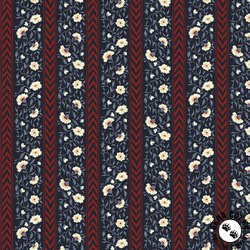 Windham Fabrics Duchess Petal Course Navy