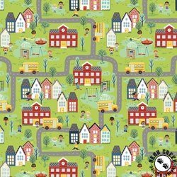 P&B Textiles Love Teach Inspire Schoolyard Scenic Multi P&B Textiles Love Teach Inspire Schoolyard Scenic Multi