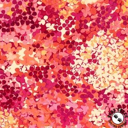 Blank Quilting Flora 118 Inch Wide Backing Fabric Petals Orange Blank Quilting Flora 118 Inch Wide Backing Fabric Petals Orange