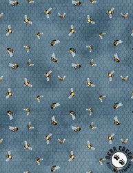 Wilmington Prints Sunkissed Bees Blue Wilmington Prints Sunkissed Bees Blue