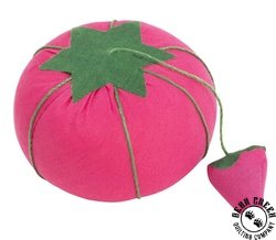 Dritz Tomato Pin Cushion with Emery Sharpener - PINK Dritz Tomato Pin Cushion with Emery Sharpener - PINK