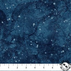 Northcott Tundra Crossing Snow Texture Navy