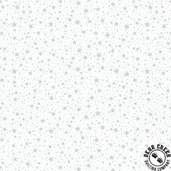 Henry Glass Quilter's Flour V Stars and Dots White on White