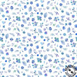 In The Beginning Fabrics Daydreams Petite Flowers Blue