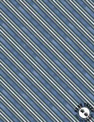 Wilmington Prints Among The Irises Stripes Blue