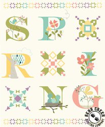 Riley Blake Designs Hello Spring Panel Cream