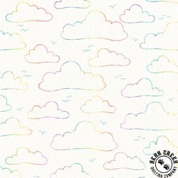 P&B Textiles Whiskerville Floating Clouds Cream P&B Textiles Whiskerville Floating Clouds Cream