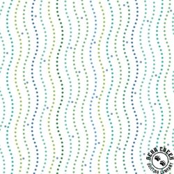 P&B Textiles Happy Ocean Life Bubble Stripe White P&B Textiles Happy Ocean Life Bubble Stripe White