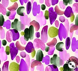 QT Fabrics Dahlia Dreams Brushstrokes Cream