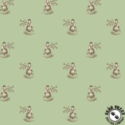 Andover Fabrics Ayla Flower Girl Clover