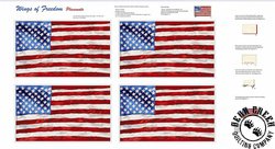 Henry Glass Wings of Freedom Placemat Panel Henry Glass Wings of Freedom Placemat Panel