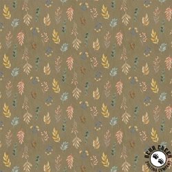 Windham Fabrics Flower Shop Petite Foliage Mocha Windham Fabrics Flower Shop Petite Foliage Mocha