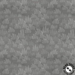Blank Quilting Petals and Pewter Grass Texture Gray