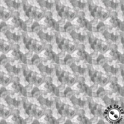 Blank Quilting Crescent 108 Inch Wide Backing Fabric Textured Arcs Gray