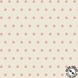 Marcus Fabrics Pint Sized Neutrals Paisley Circle Pink