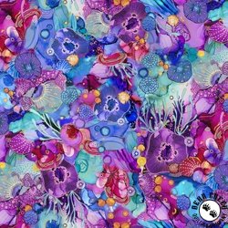 P&B Textiles Painted Sea Under The Sea Allover Large Multi P&B Textiles Painted Sea Under The Sea Allover Large Multi