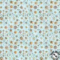 QT Fabrics Bohemian Sunrise Stars Aqua QT Fabrics Bohemian Sunrise Stars Aqua