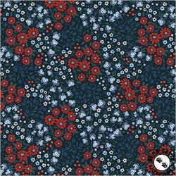 Windham Fabrics Front Porch Ditsy Garden Midnight