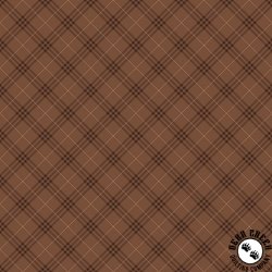 Riley Blake Designs Coffee Time Plaid Brown Riley Blake Designs Coffee Time Plaid Brown