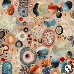 Windham Fabrics Flora and Form Geode Fire Opal Windham Fabrics Flora and Form Geode Fire Opal