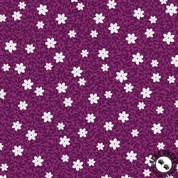 Benartex Seaside Garden Wild Strawberries Belladonna