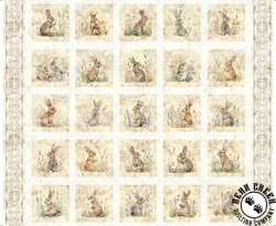 QT Fabrics Hunny Bunny Picture Patches Block Panel QT Fabrics Hunny Bunny Picture Patches Block Panel