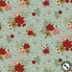 Riley Blake Designs Christmas Greetings Floral Sage Riley Blake Designs Christmas Greetings Floral Sage