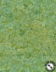 Wilmington Prints Copper Mountain Batiks Daisies Lime Green